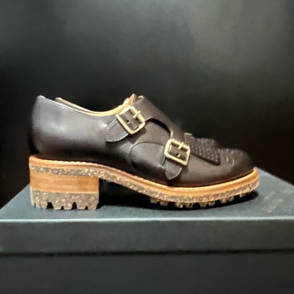 NIB The Office of Angela Scott Ms. Francoise Monkstrap in Chocolate Brown - Picture 12 of 14